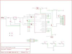 LCD_Clock_v1_0 LCD Clock Schematic