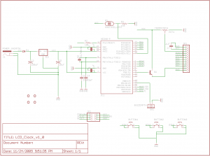 LCD Clock Schematic